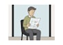 draw a custom comic strip illustration with cartoon characters for you